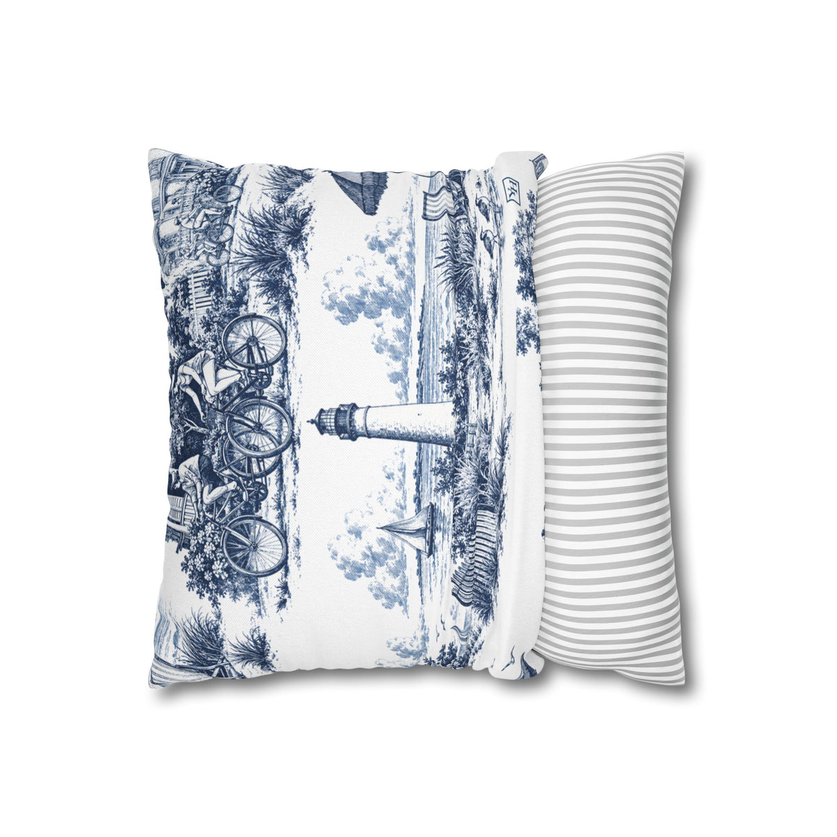 Cape May Toile (Jumbo) - Square Pillowcase