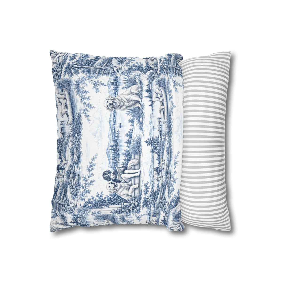Golden Retriever Toile - Square Pillowcase