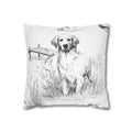 Golden Retriever Toile (Jumbo) - Square Pillowcase