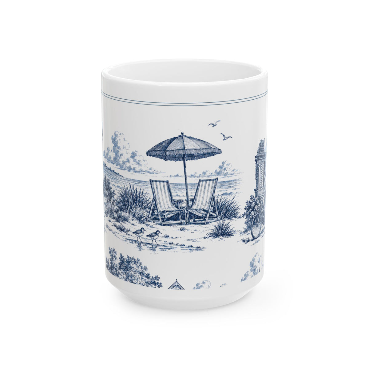 Cape May Toile - Ceramic Mug