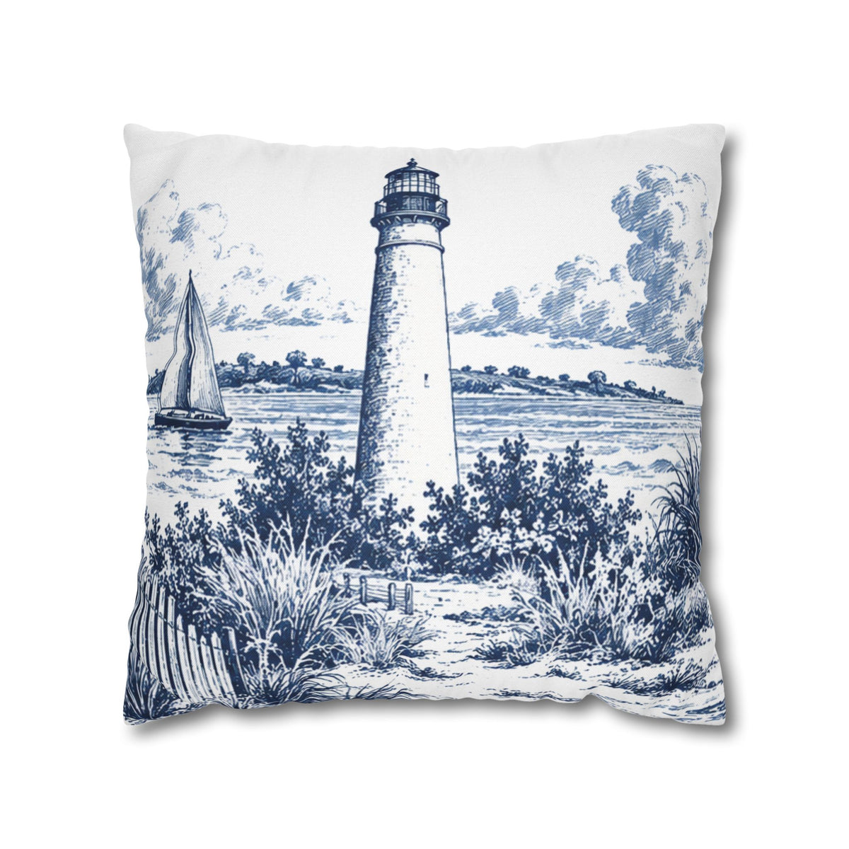 Cape May Toile (Jumbo) - Square Pillowcase