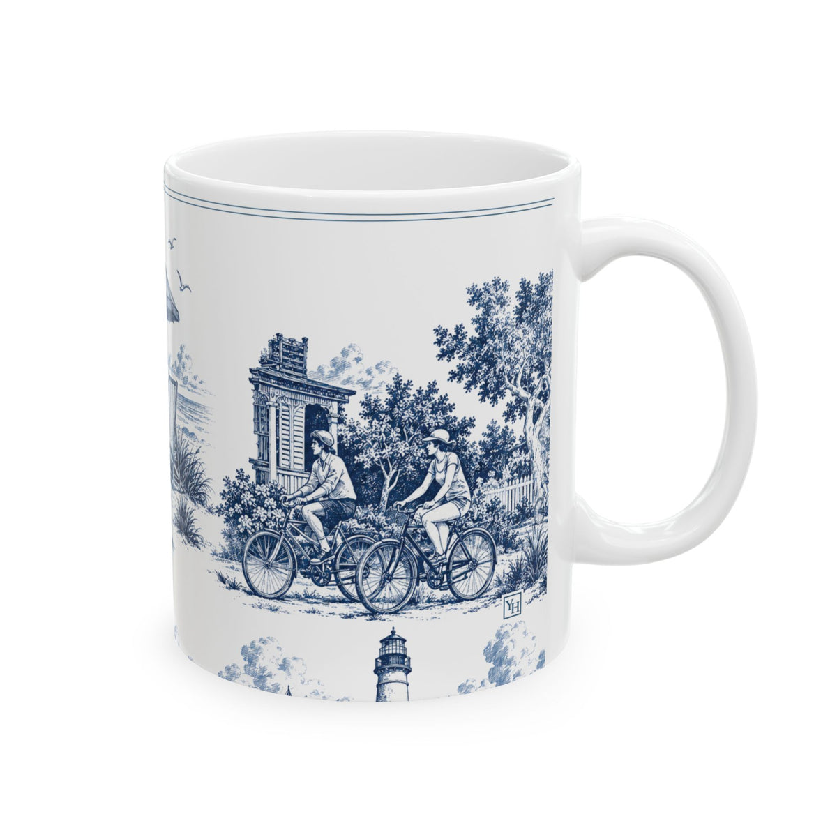 Cape May Toile - Ceramic Mug