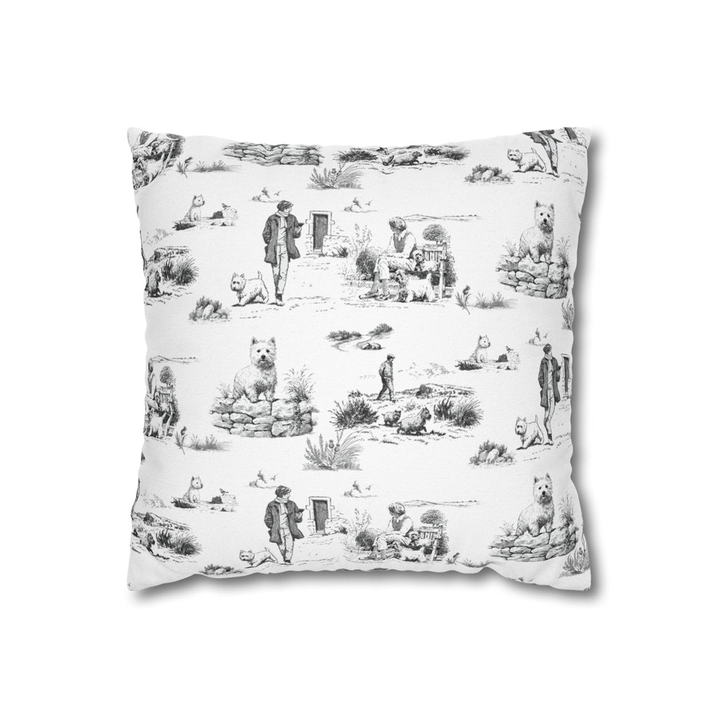 West Highland Terrier Toile - Square Pillowcase