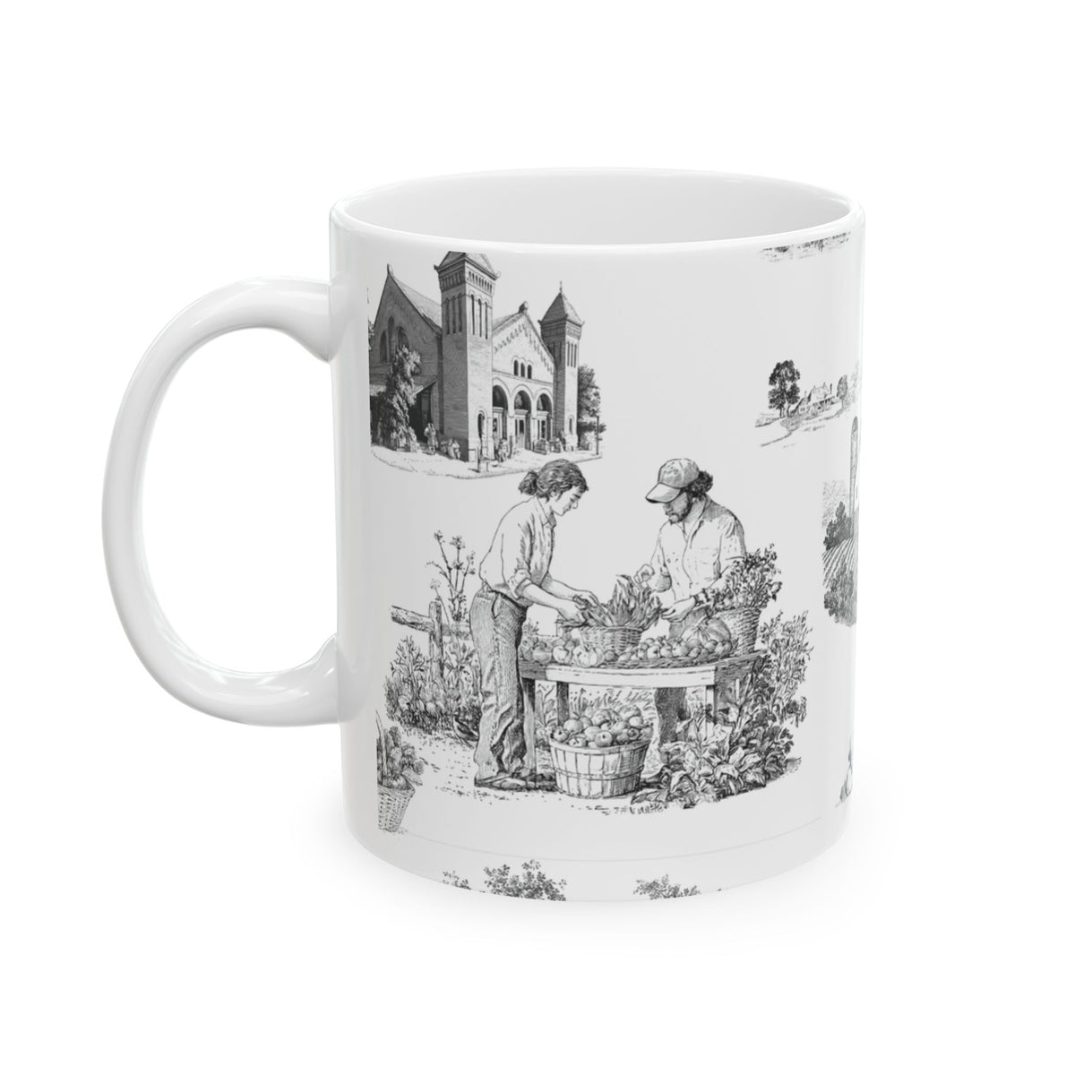 Lancaster Toile - Ceramic Mug