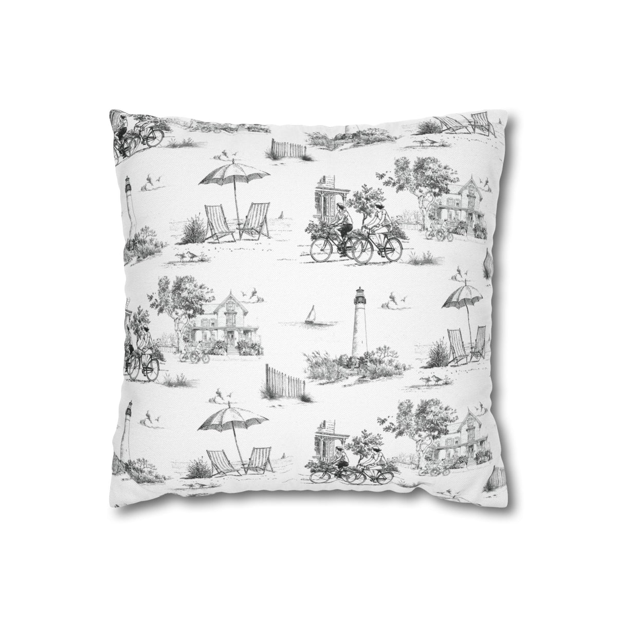 Cape May Toile - Square Pillowcase
