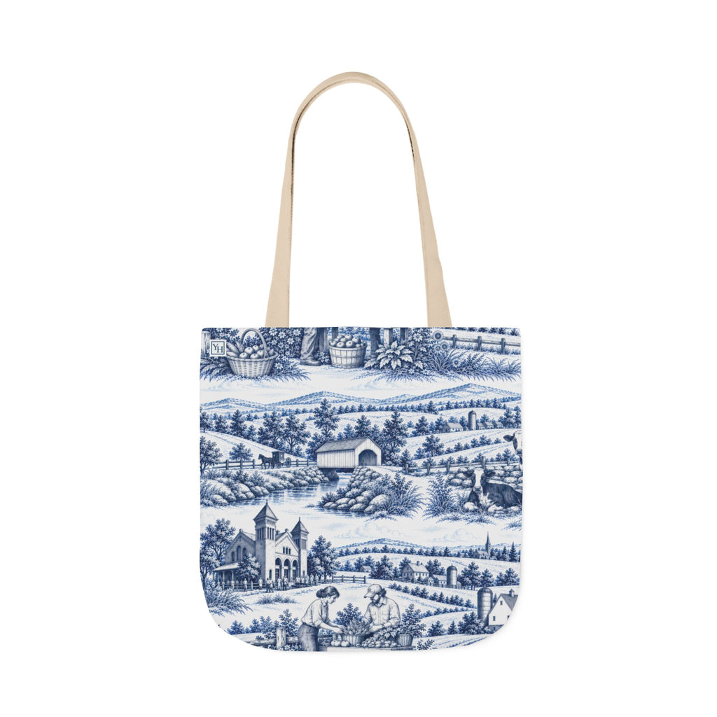 Lancaster, PA Toile - Canvas Tote Bag