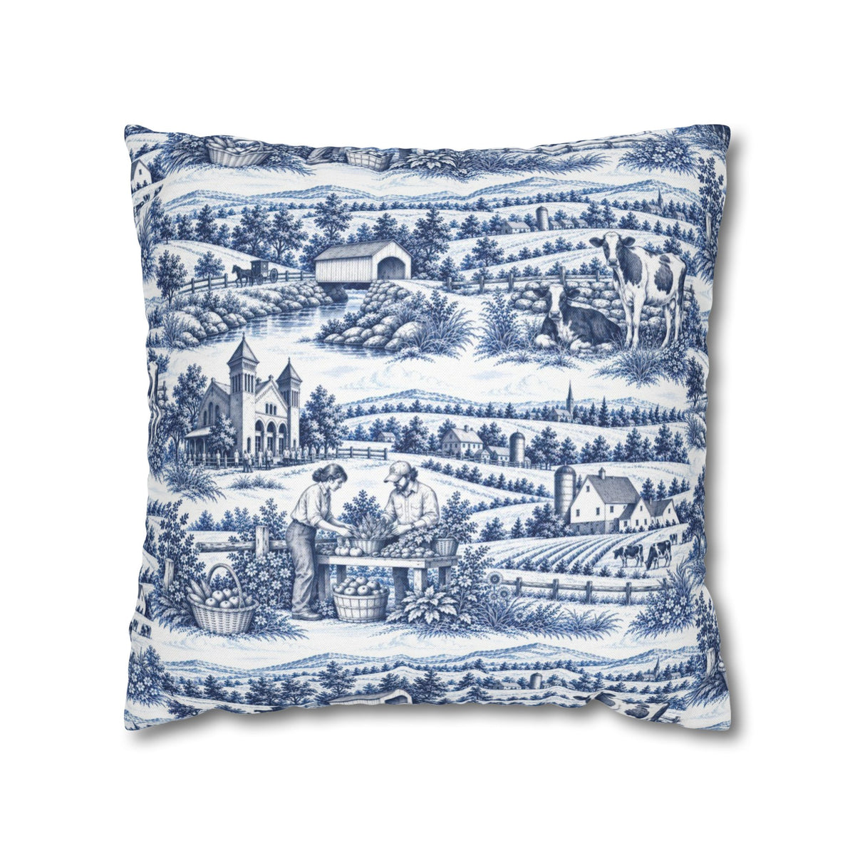 Lancaster Toile - Square Pillowcase