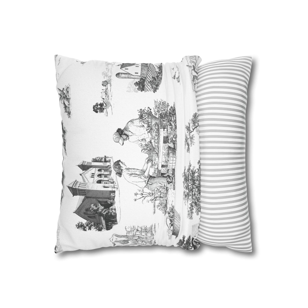 Lancaster Toile (Jumbo) - Square Pillowcase