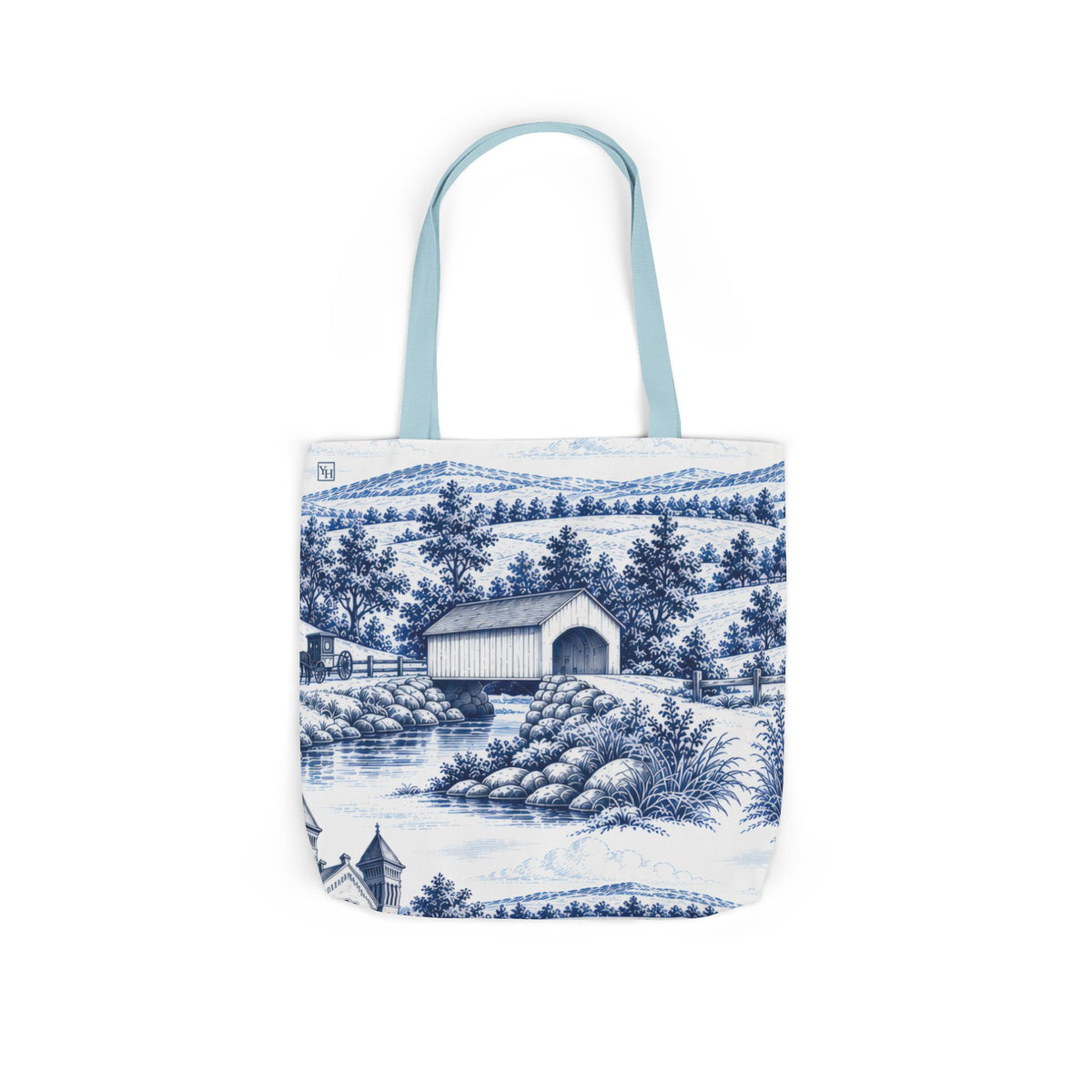 Lancaster, PA Toile - Canvas Tote Bag