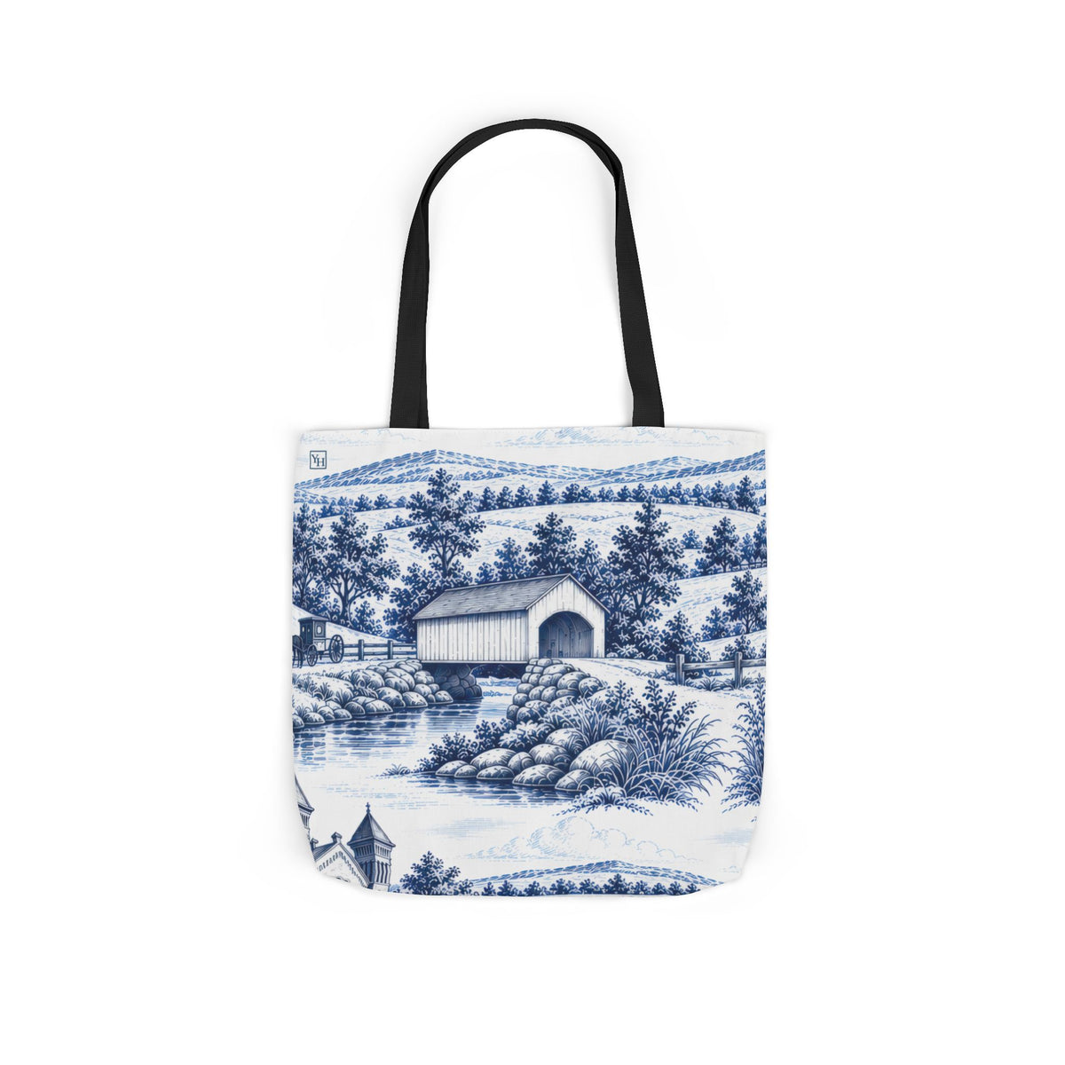 Lancaster, PA Toile - Canvas Tote Bag