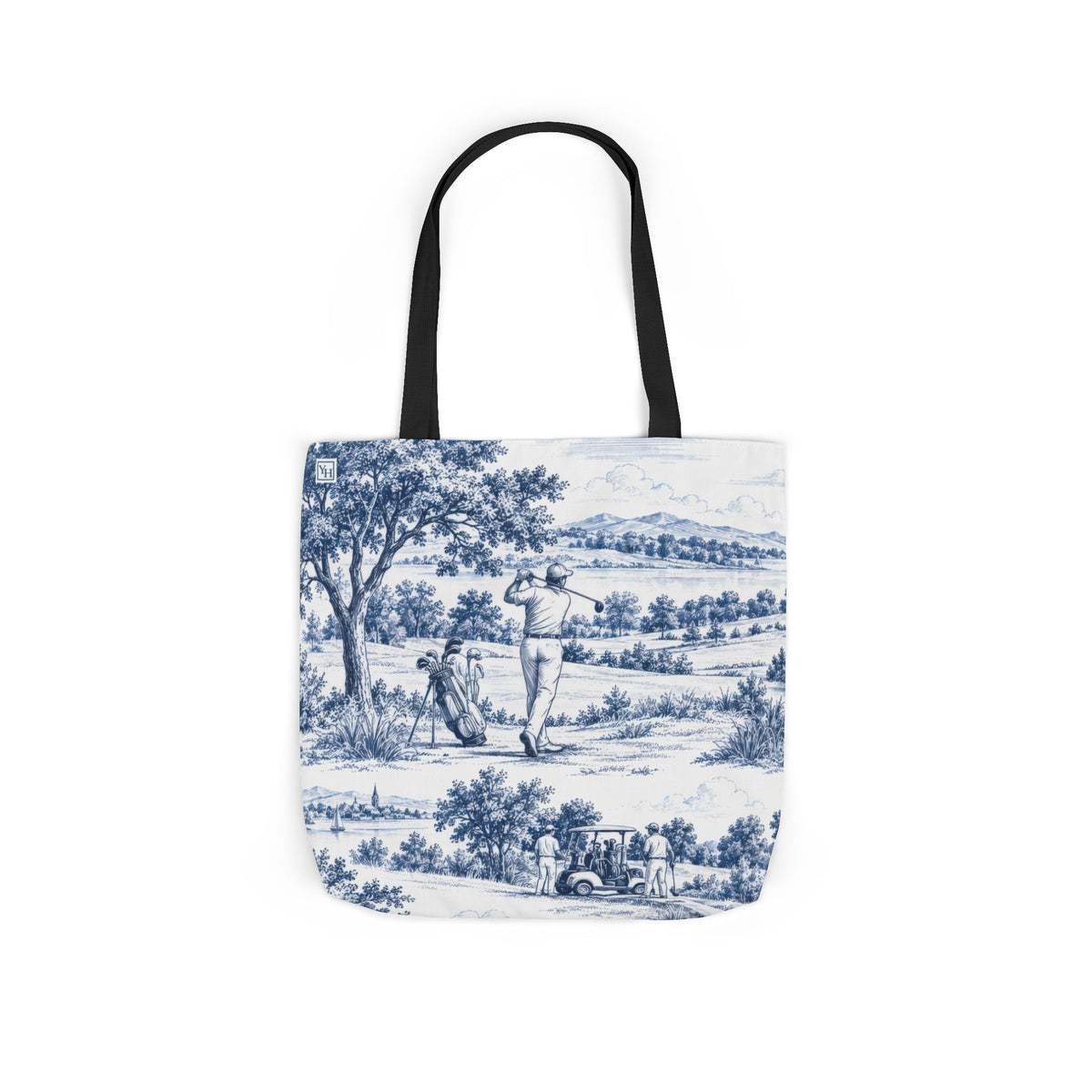 Golf Toile - Canvas Tote Bag