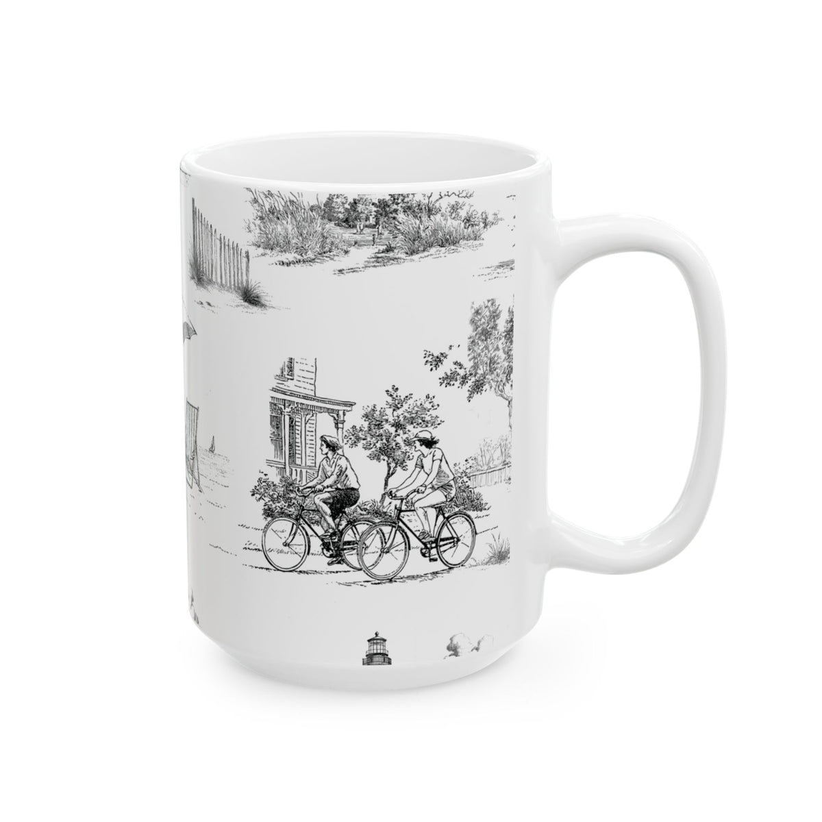 Cape May Toile - Ceramic Mug