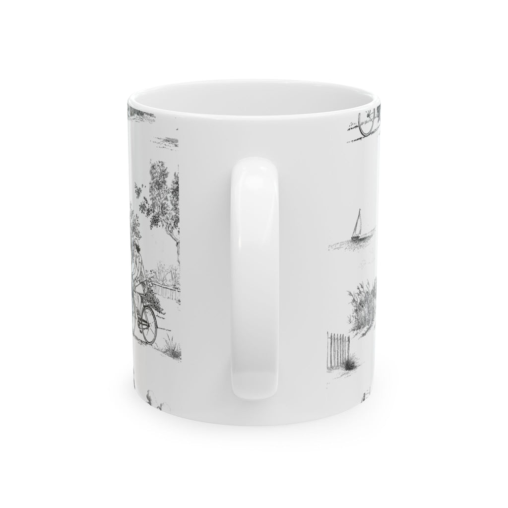 Cape May Toile - Ceramic Mug