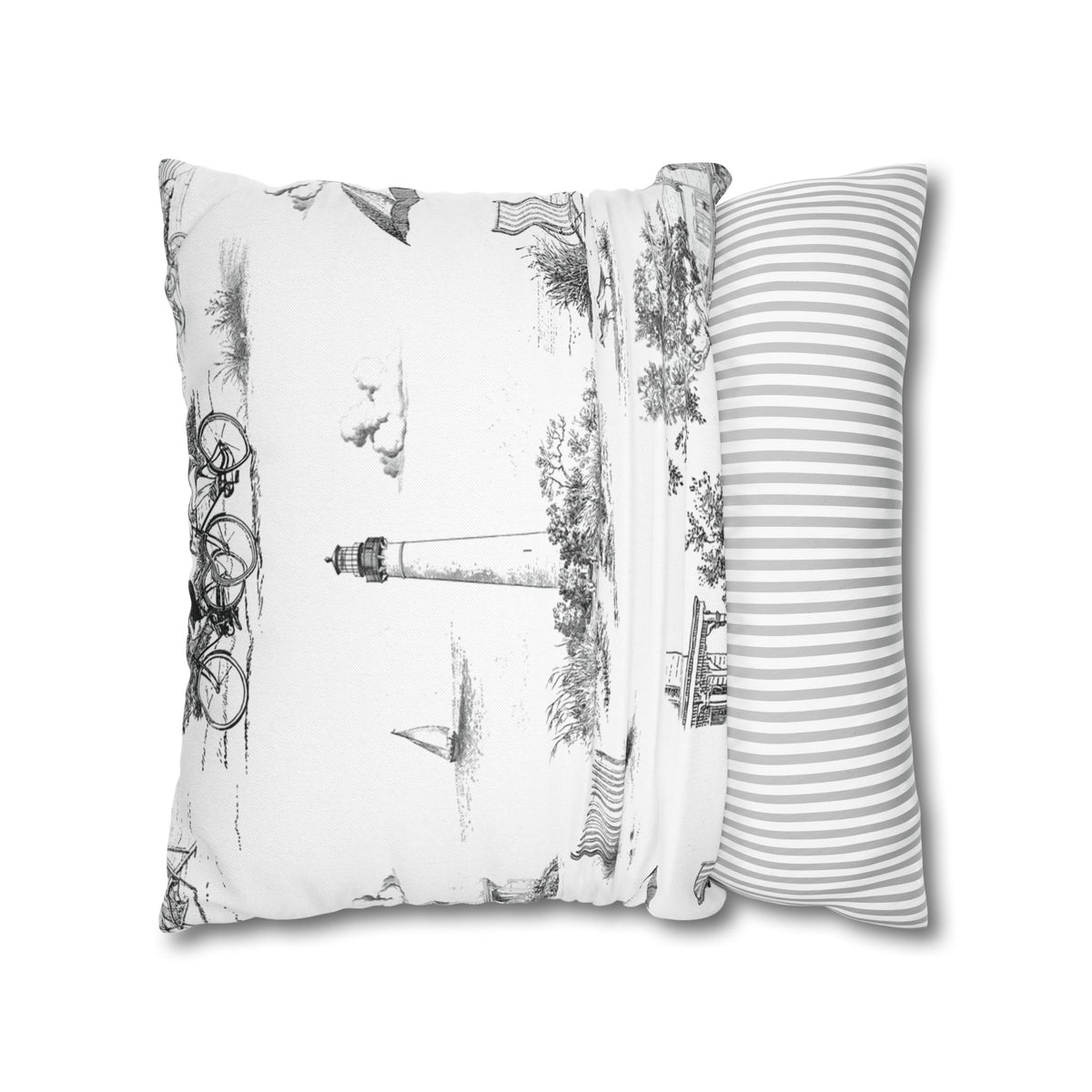 Cape May Toile - Square Pillowcase