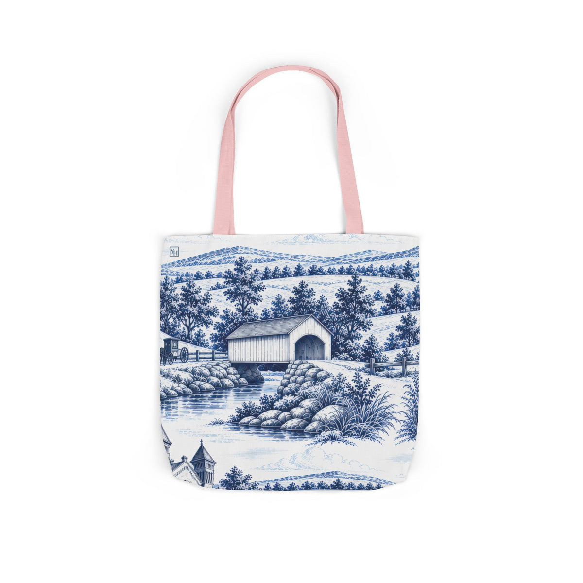 Lancaster, PA Toile - Canvas Tote Bag