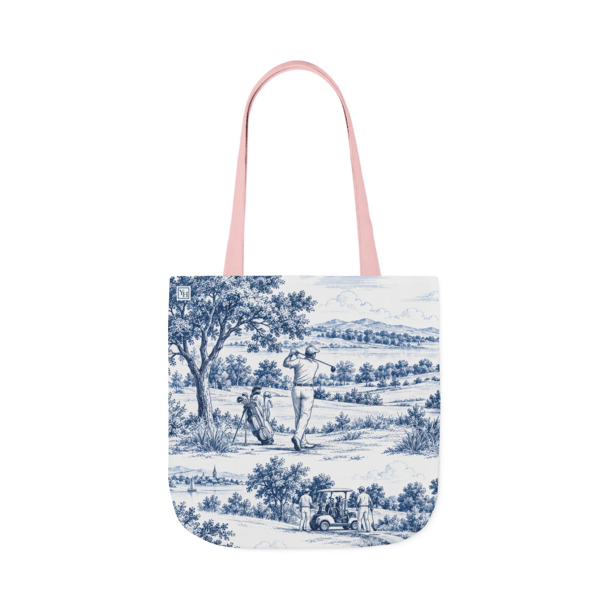 Golf Toile - Canvas Tote Bag