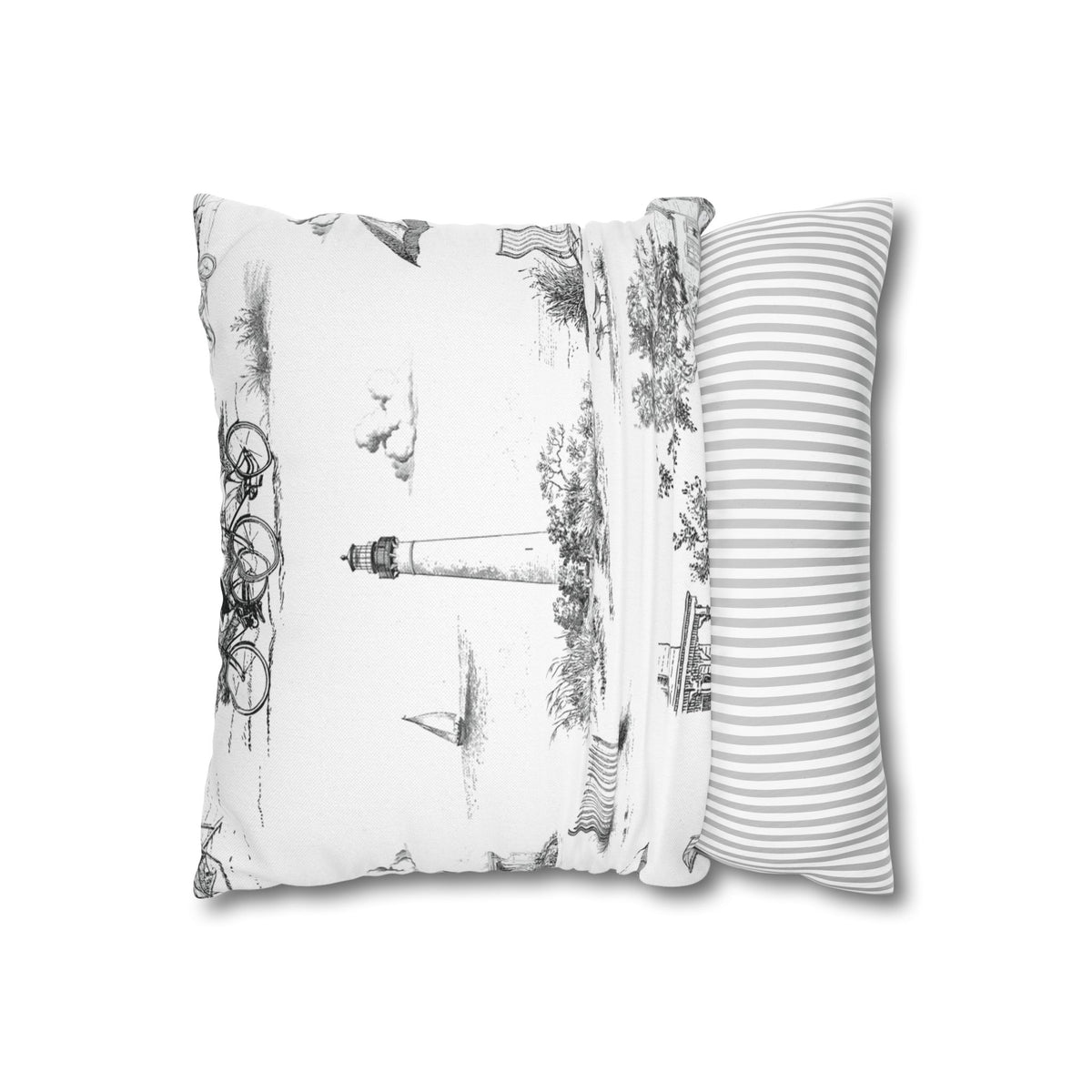 Cape May Toile - Square Pillowcase
