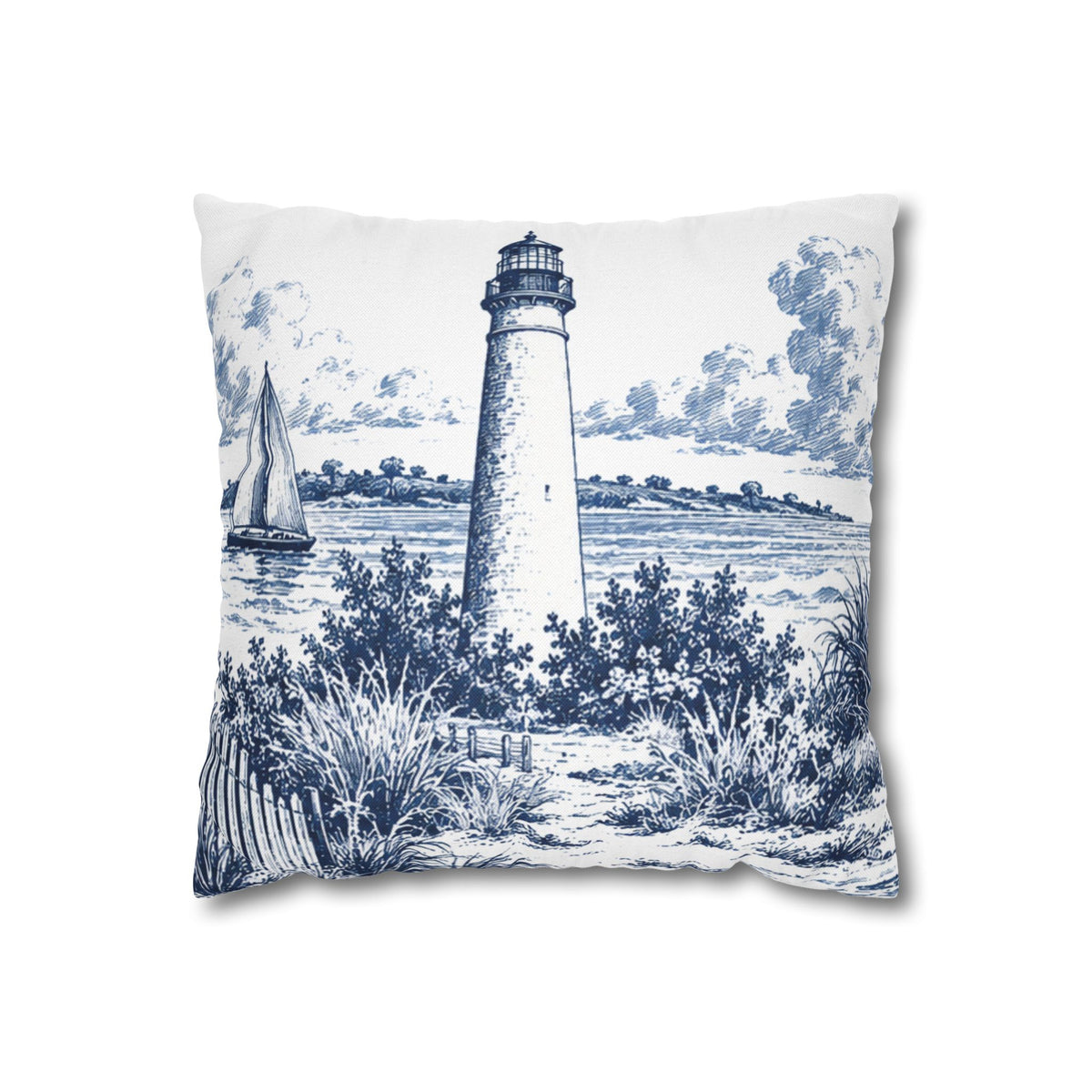 Cape May Toile (Jumbo) - Square Pillowcase