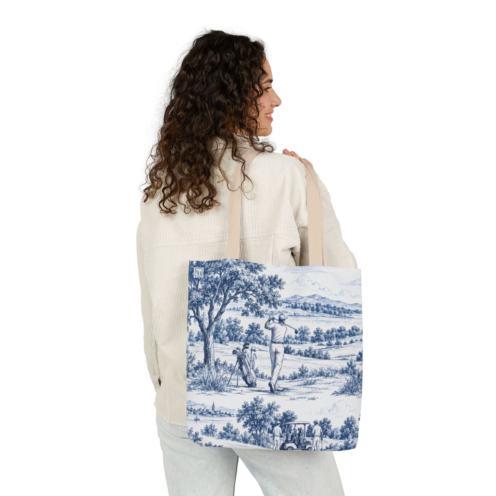 Golf Toile - Canvas Tote Bag