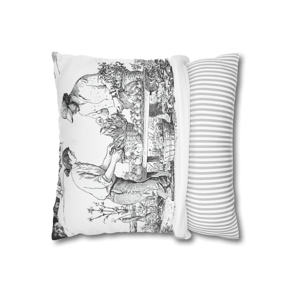 Lancaster Toile (Jumbo) - Square Pillowcase