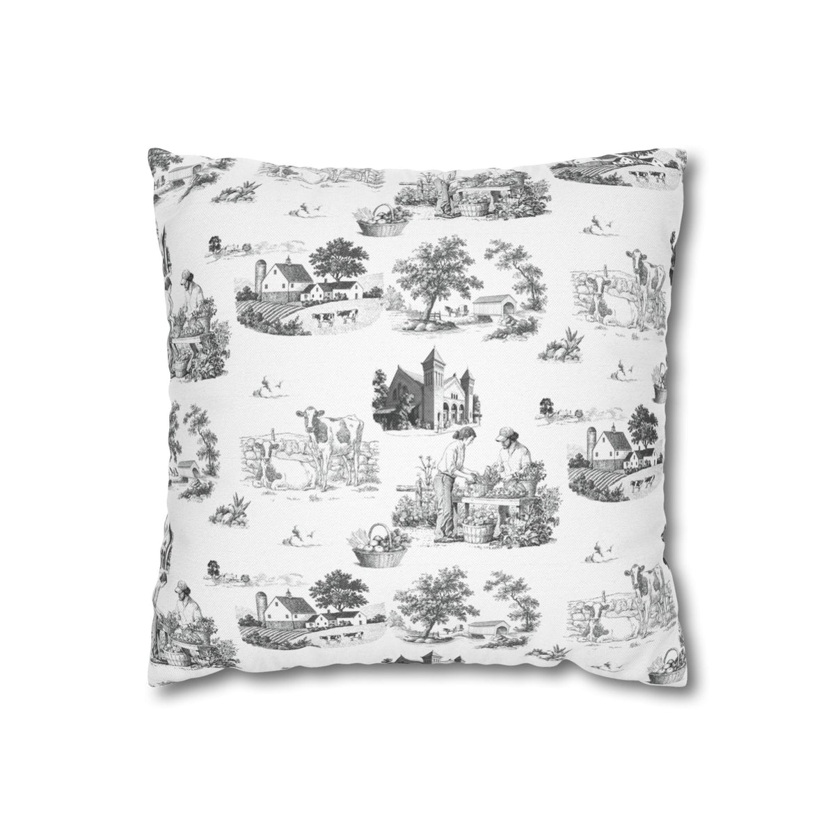 Lancaster Toile - Square Pillowcase