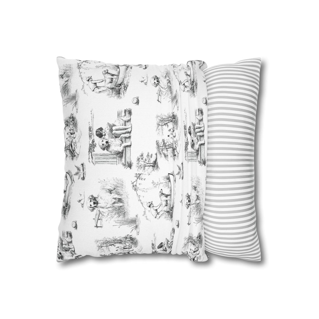 Golden Retriever Toile - Square Pillowcase
