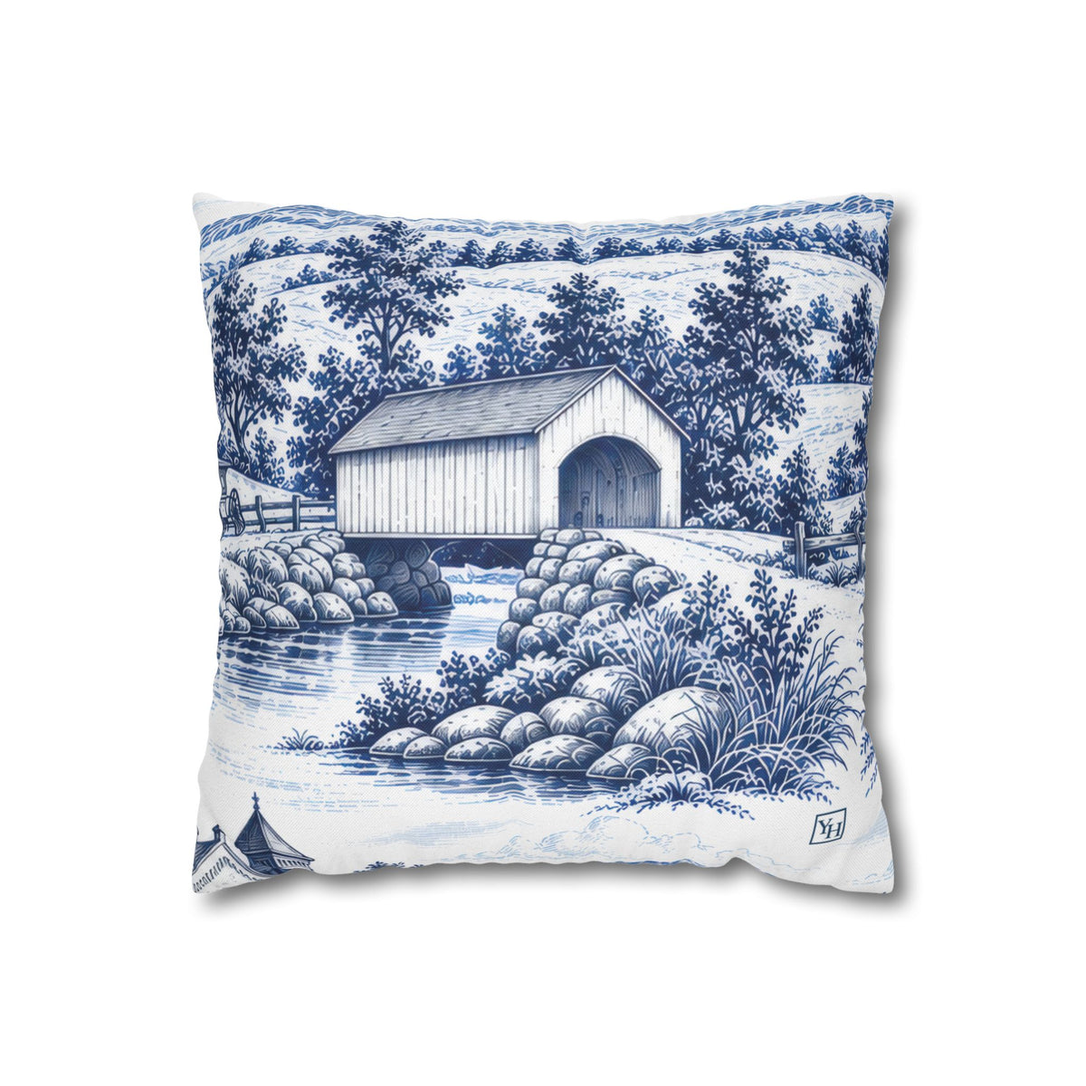 Lancaster Toile (Jumbo) - Square Pillowcase