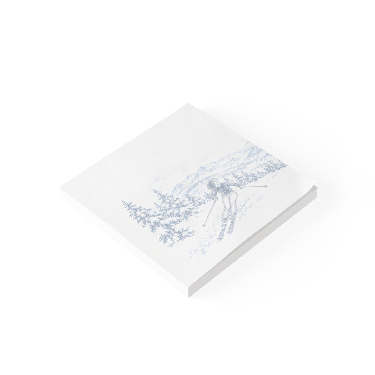 Skiing Toile - Post-it® Note Pad