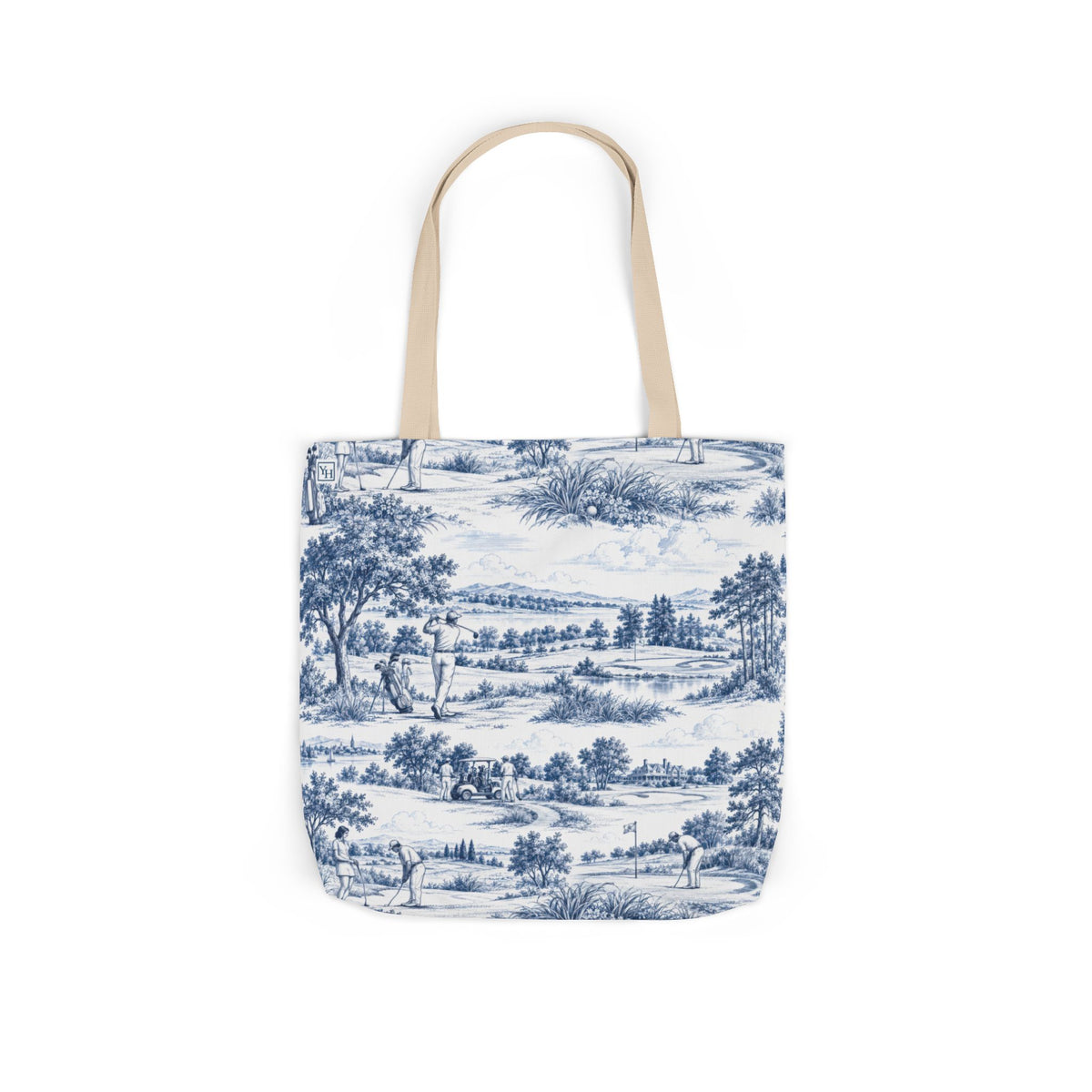 Golf Toile - Canvas Tote Bag