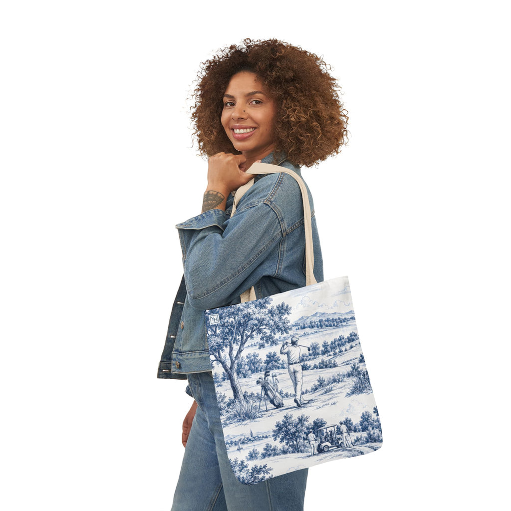 Golf Toile - Canvas Tote Bag