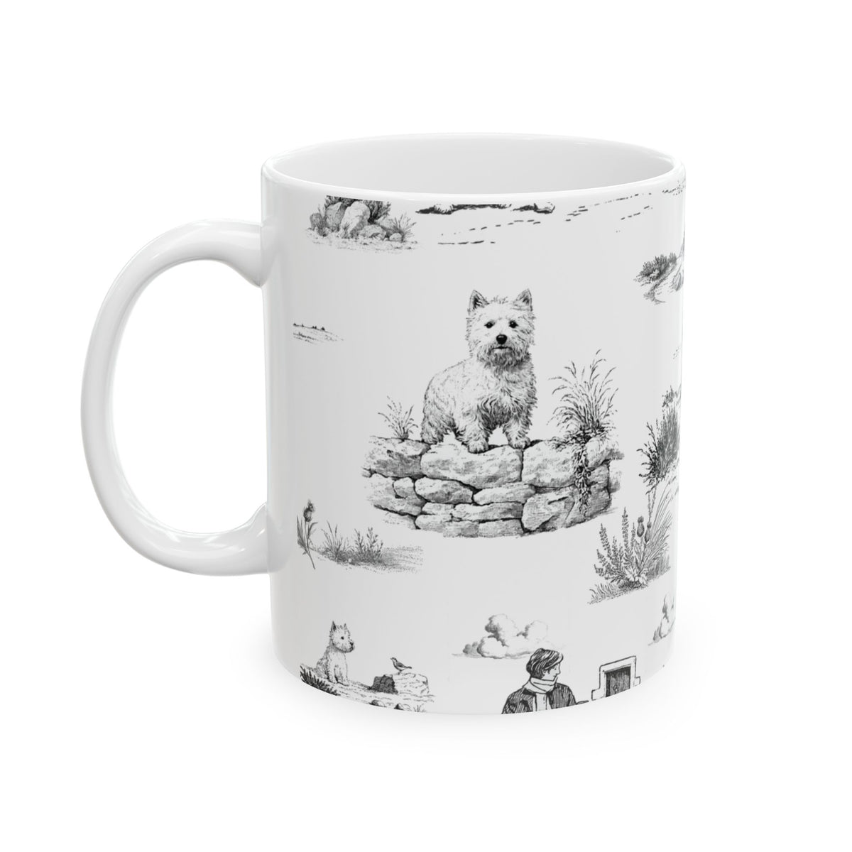 West Highland Terrier Toile - Ceramic Mug