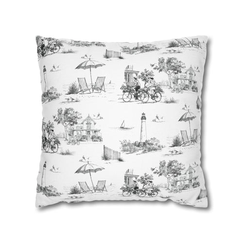 Cape May Toile - Square Pillowcase