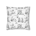 Golden Retriever Toile - Square Pillowcase