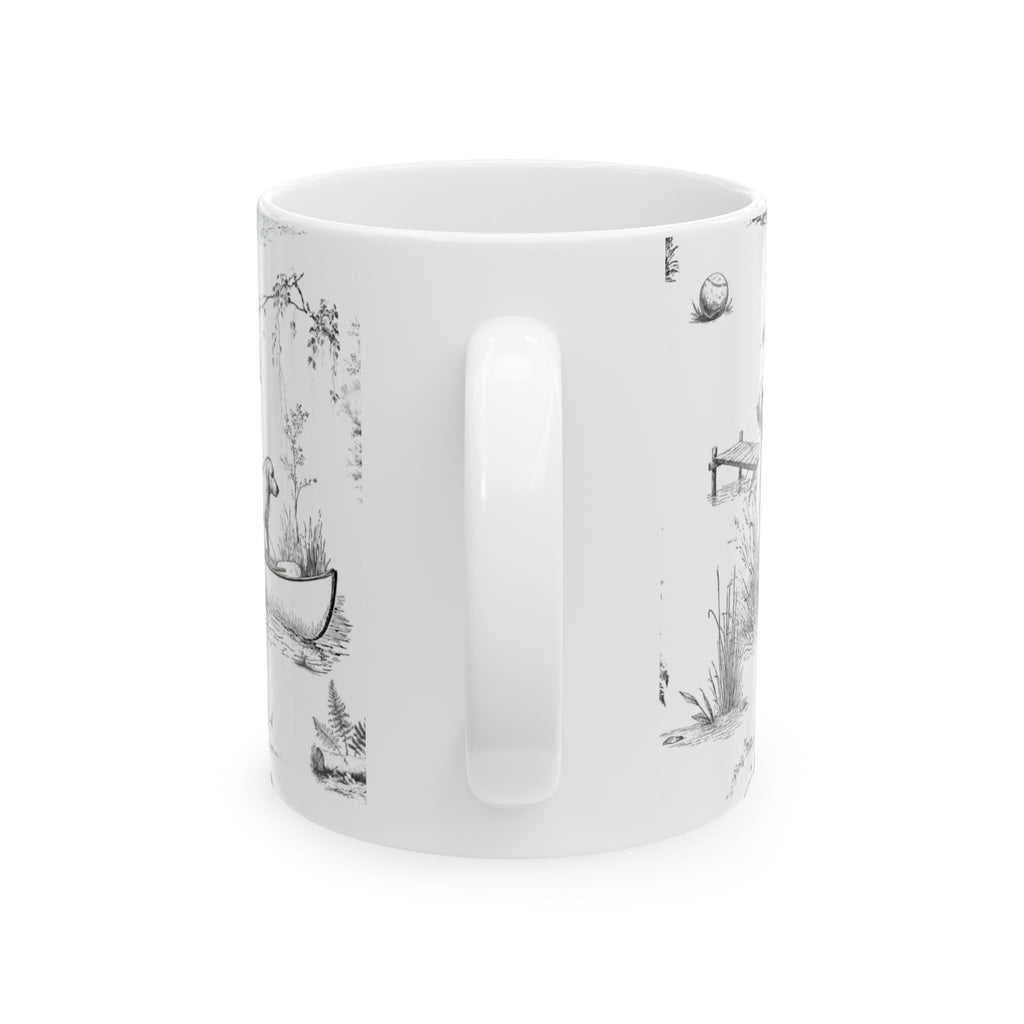 Golden Retriever Toile - Ceramic Mug