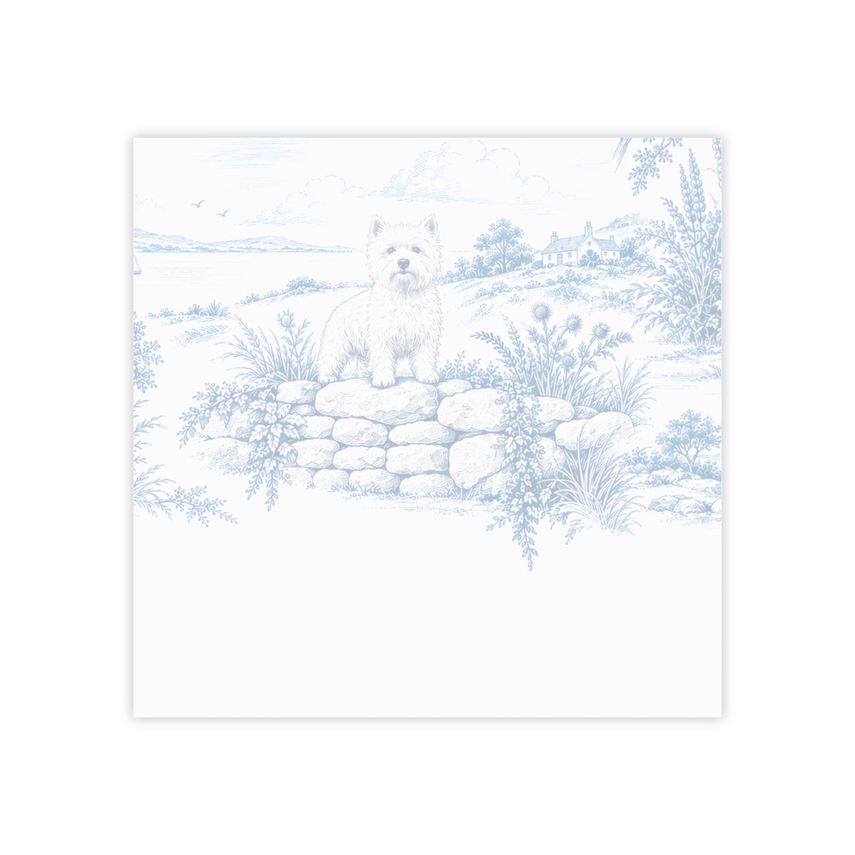 West Highland Terrier Toile - Post-it® Note Pad