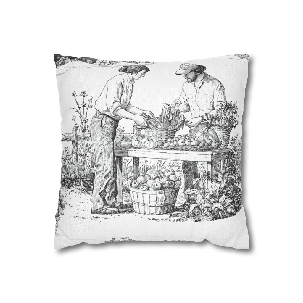 Lancaster Toile (Jumbo) - Square Pillowcase