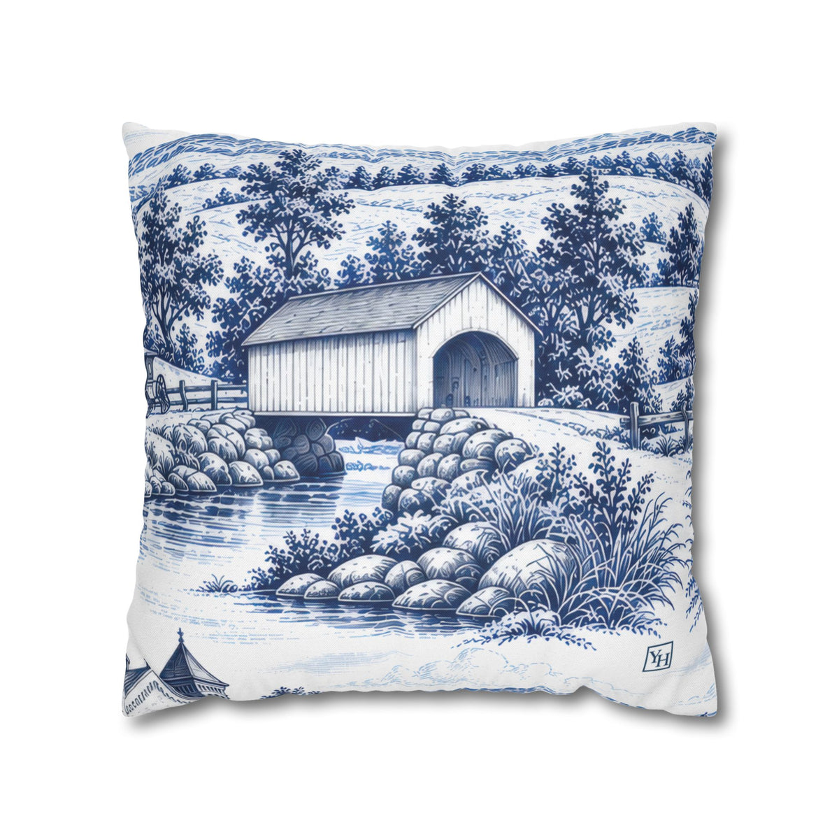 Lancaster Toile (Jumbo) - Square Pillowcase
