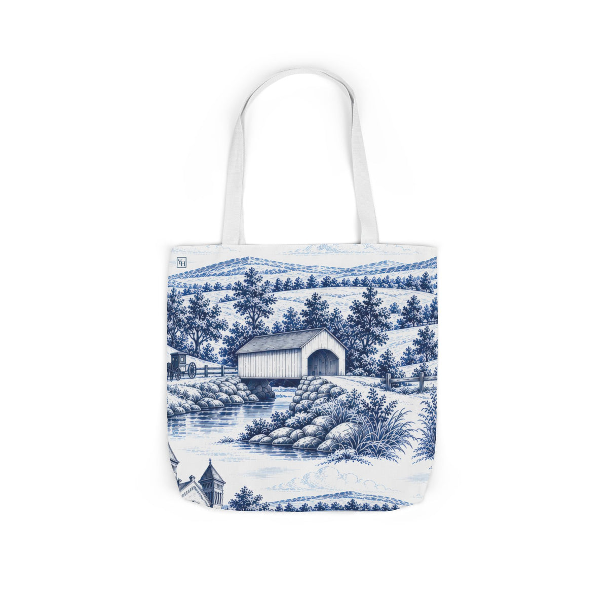 Lancaster, PA Toile - Canvas Tote Bag