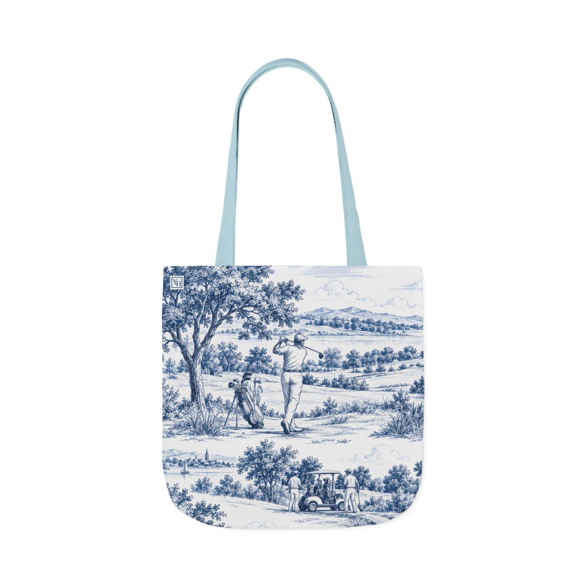 Golf Toile - Canvas Tote Bag