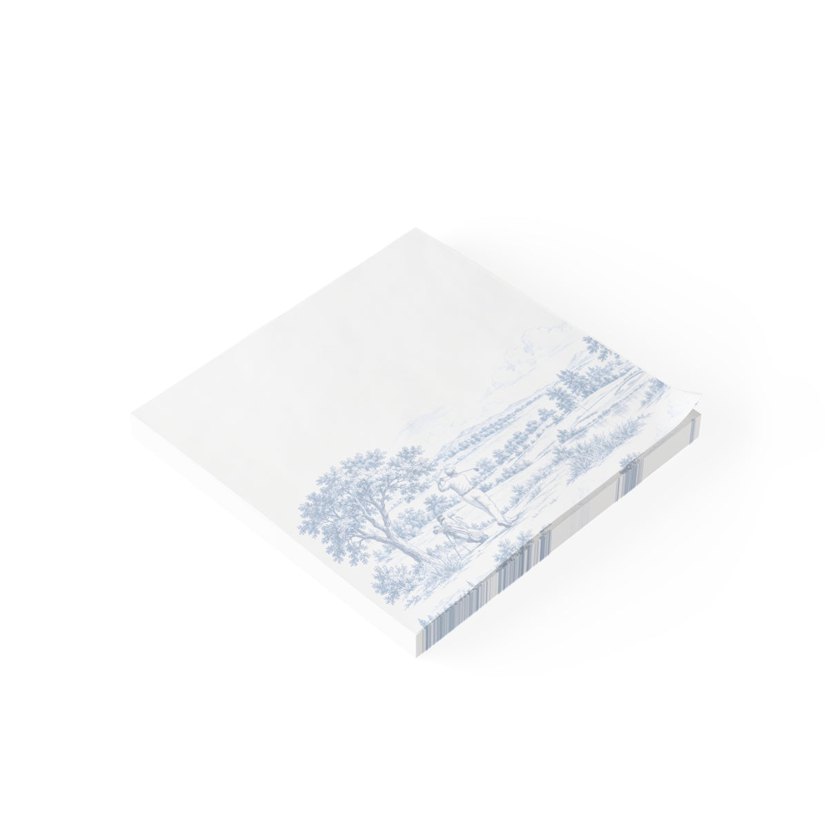 Golf Toile Post-it® Note Pad — Vintage Golf Course Sticky Notes