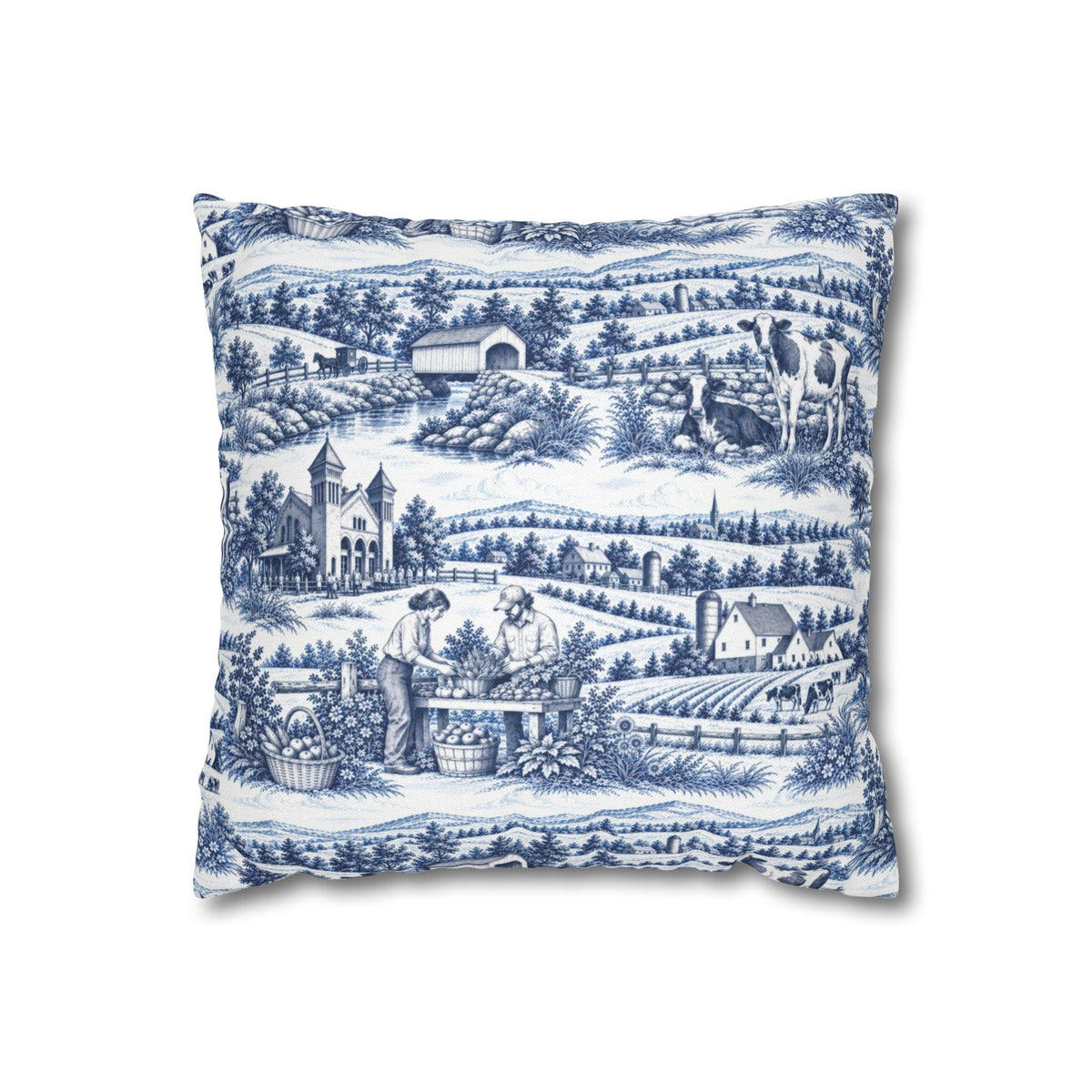 Lancaster Toile - Square Pillowcase