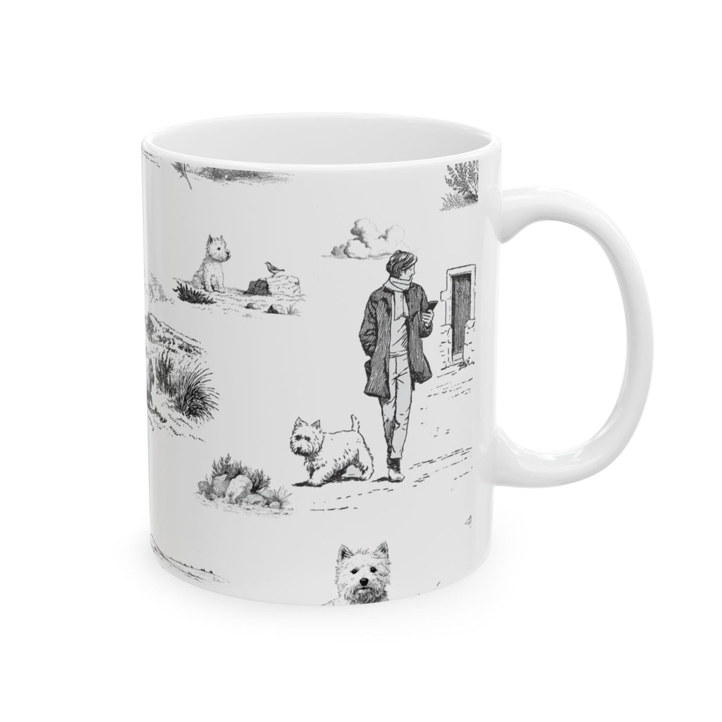 West Highland Terrier Toile - Ceramic Mug