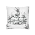 West Highland Terrier Toile (Jumbo) - Square Pillowcase