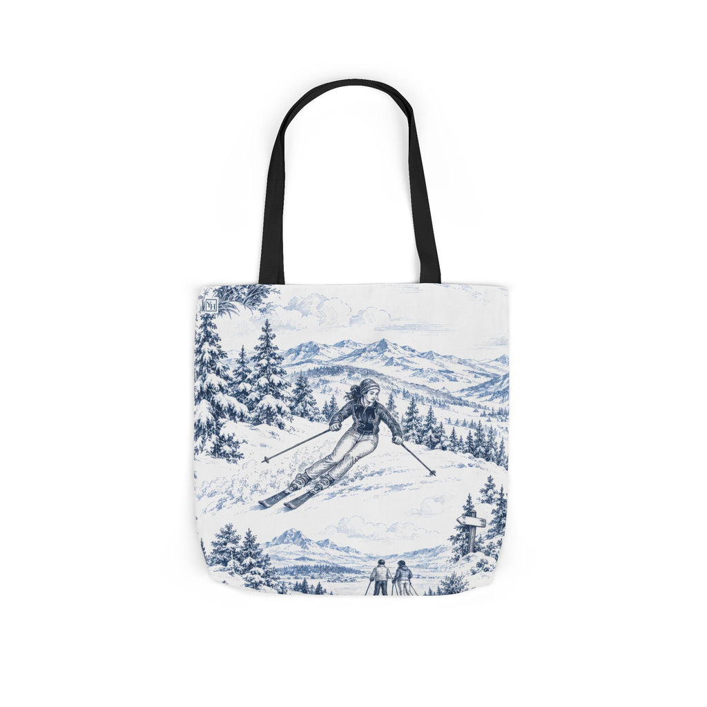 Skiing Toile - Canvas Tote Bag