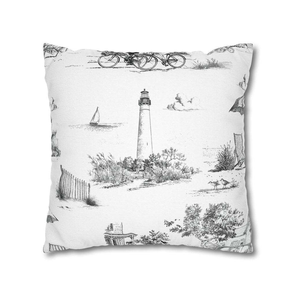 Cape May Toile (Jumbo) - Square Pillowcase