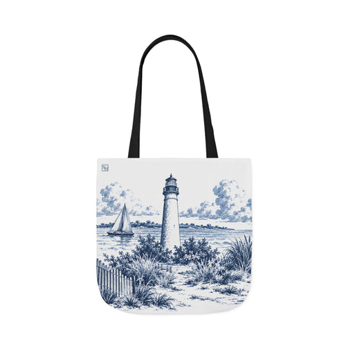 Cape May Toile - Canvas Tote Bag