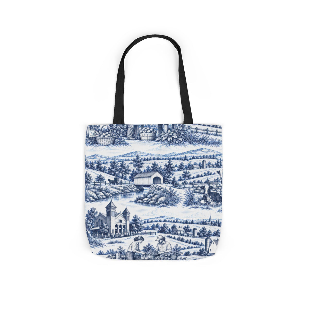 Lancaster, PA Toile - Canvas Tote Bag