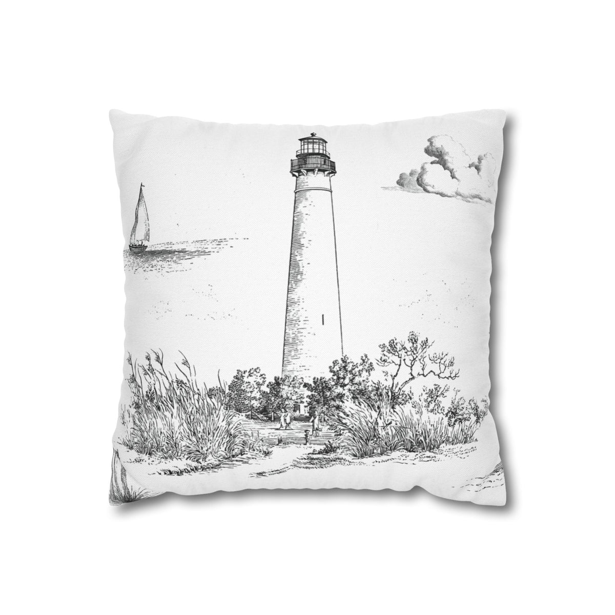 Cape May Toile (Jumbo) - Square Pillowcase