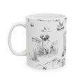 Golden Retriever Toile - Ceramic Mug