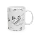 Skiing Toile - Ceramic Mug